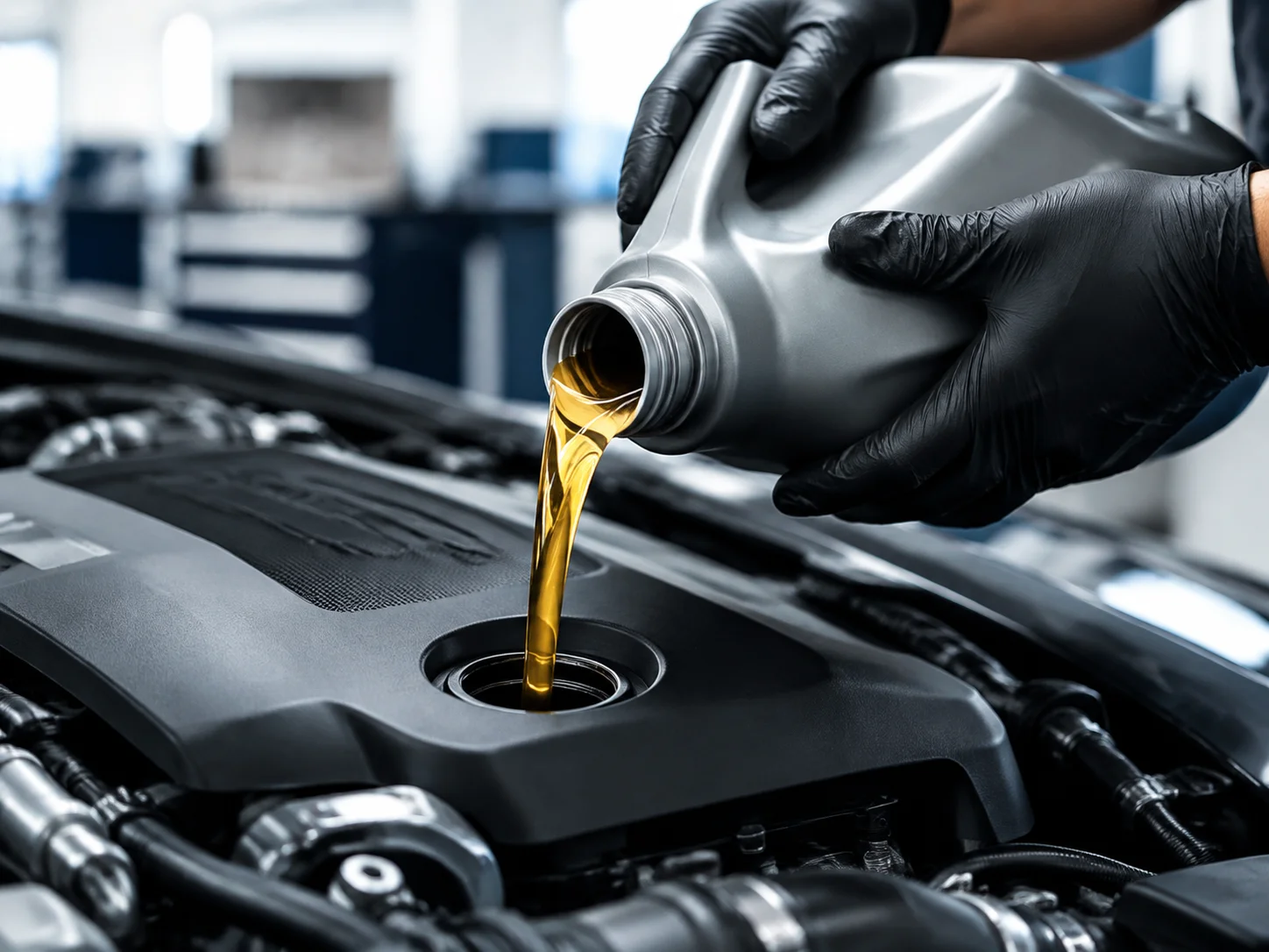 Revisão preventiva e troca de óleo do motor
